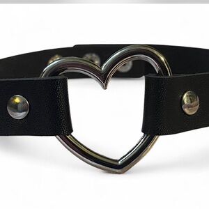 Black Heart Choker Necklace